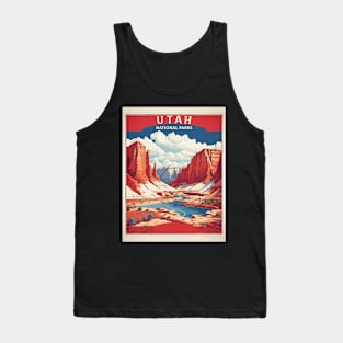 Utah  United States of America Tourism Vintage Poster Tank Top